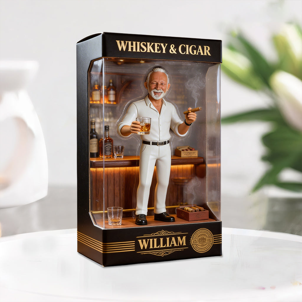 The Whiskey Lover Gift Set - Personalized Whisky LED Acrylic Sign & Plaque & Travel Bag