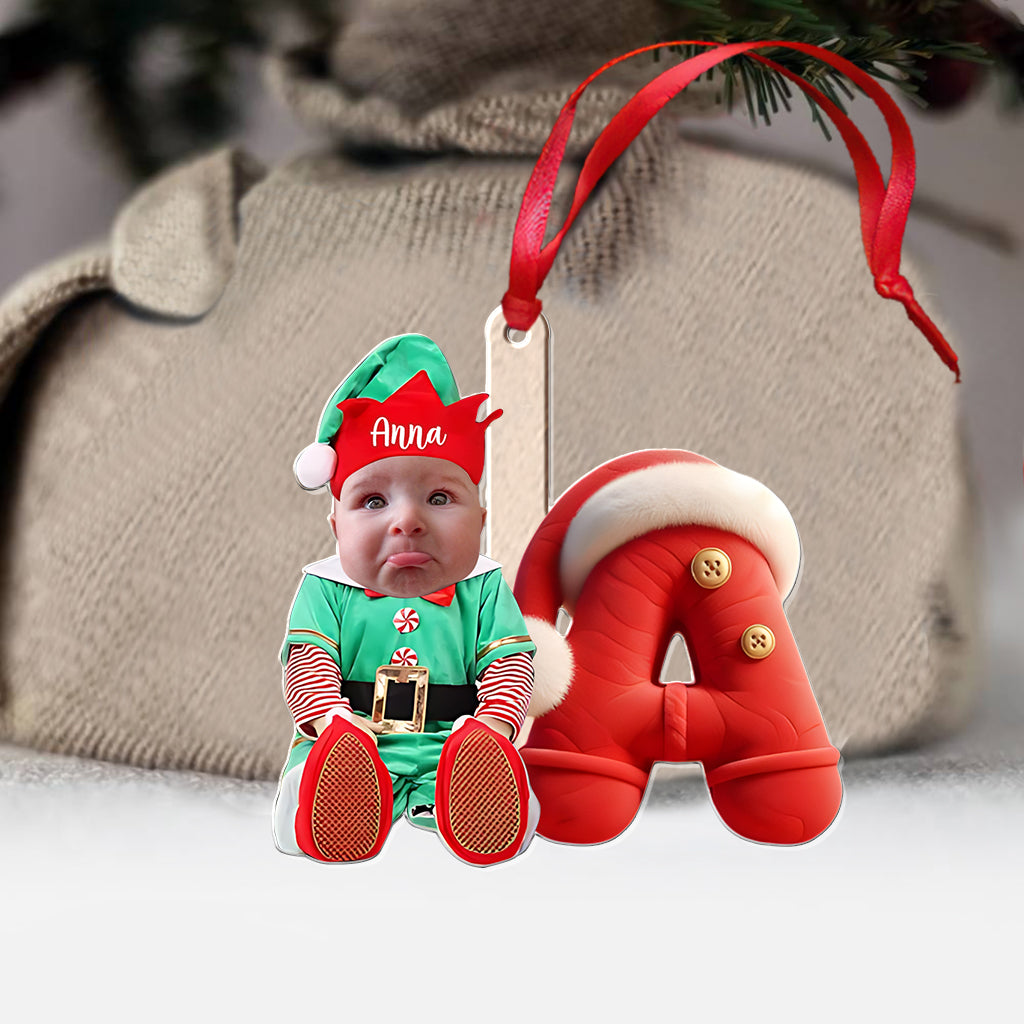 Frohe Weihnachten – Personalisierter transparenter Kinder-Weihnachtsschmuck