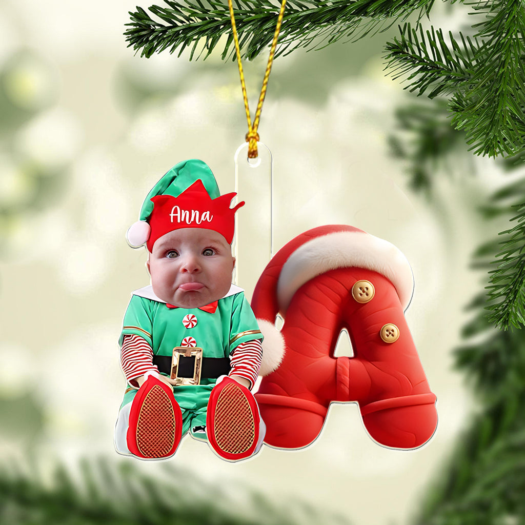 Frohe Weihnachten – Personalisierter transparenter Kinder-Weihnachtsschmuck