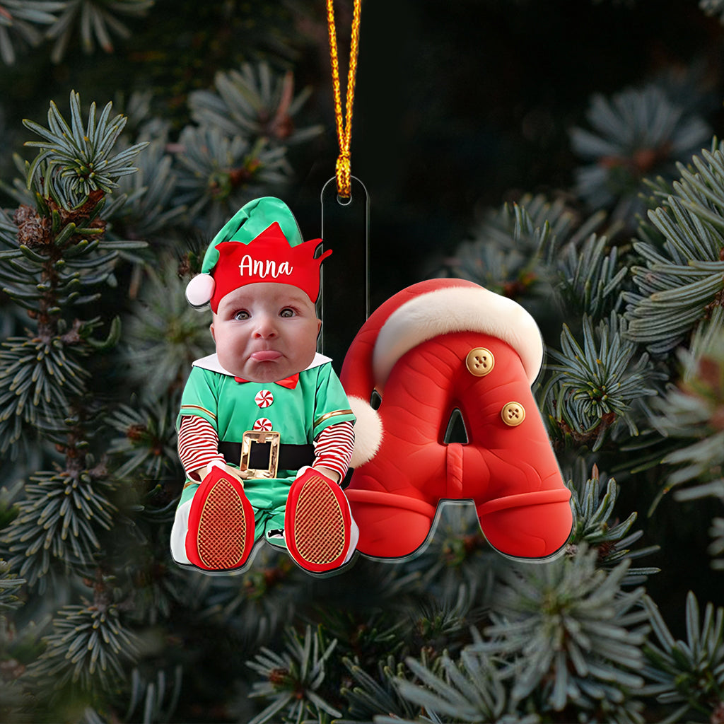 Frohe Weihnachten – Personalisierter transparenter Kinder-Weihnachtsschmuck
