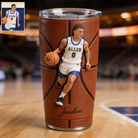 Glaube an dich selbst - Personalisierter Basketball-Becher