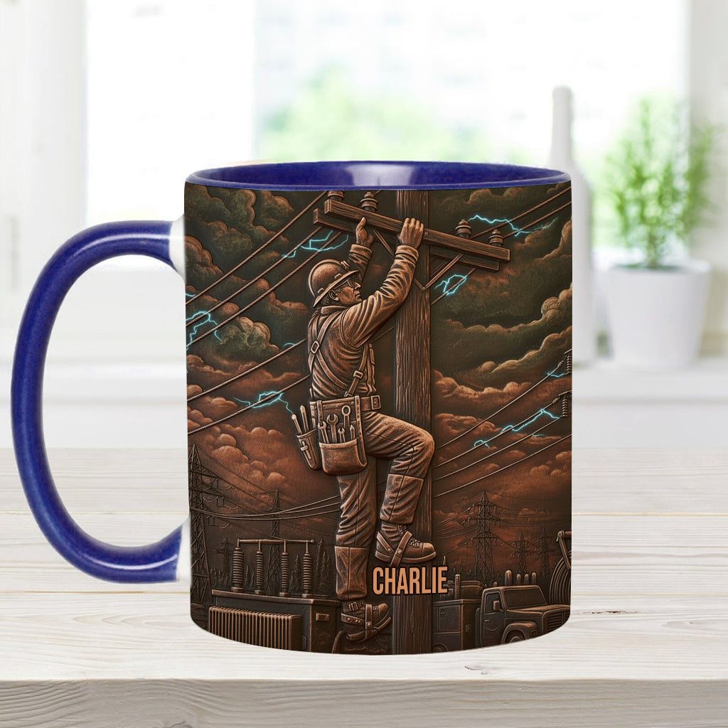Stärkster Monteur - Personalisierte Tasse mit Monteur-Motiv