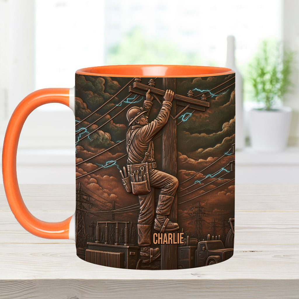 Stärkster Monteur - Personalisierte Tasse mit Monteur-Motiv