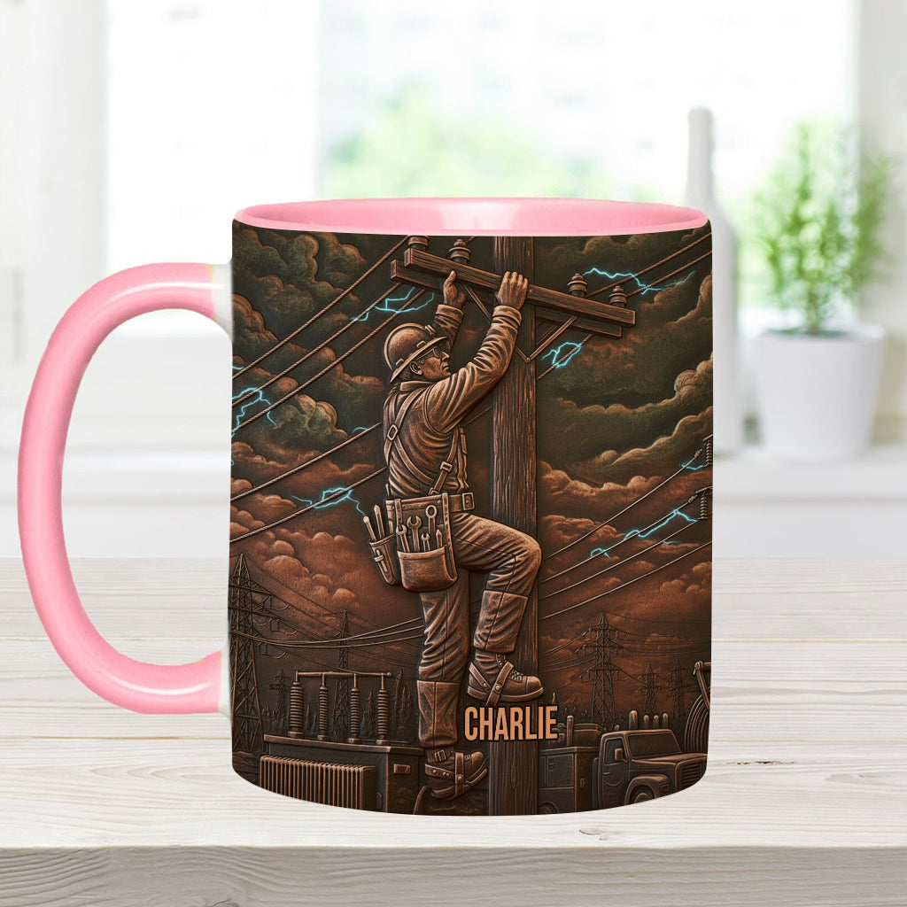Stärkster Monteur - Personalisierte Tasse mit Monteur-Motiv