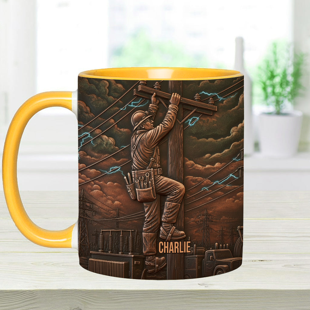 Stärkster Monteur - Personalisierte Tasse mit Monteur-Motiv