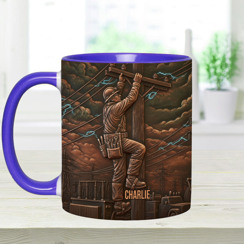 Stärkster Monteur - Personalisierte Tasse mit Monteur-Motiv