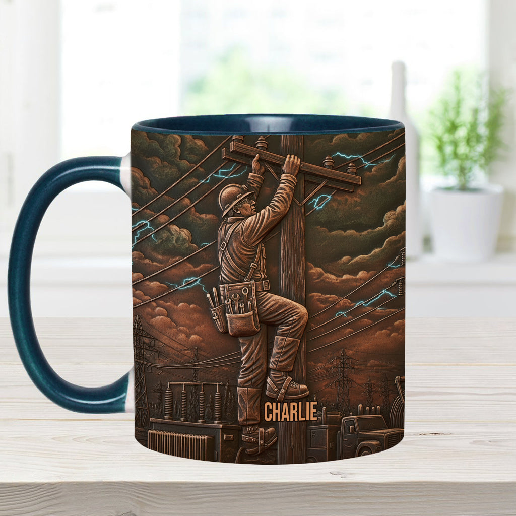 Stärkster Monteur - Personalisierte Tasse mit Monteur-Motiv