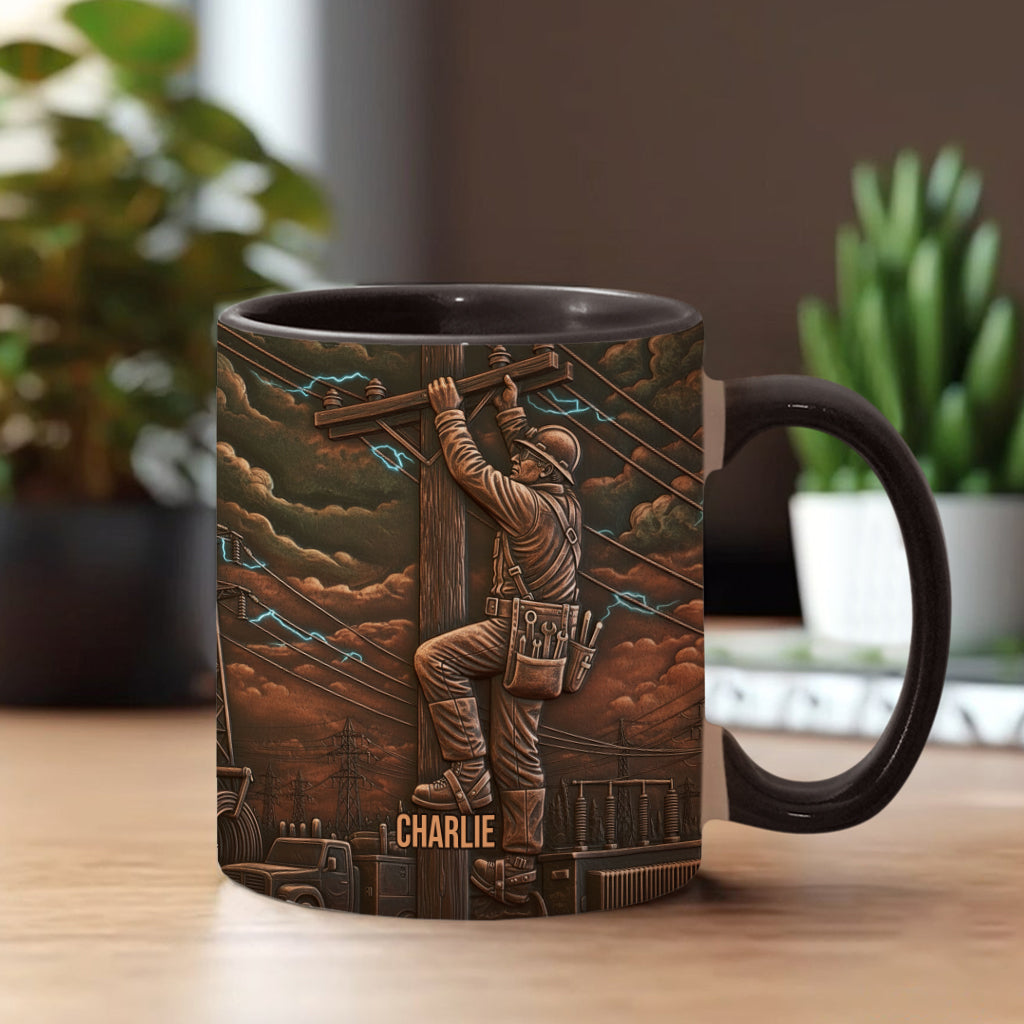Stärkster Monteur - Personalisierte Tasse mit Monteur-Motiv