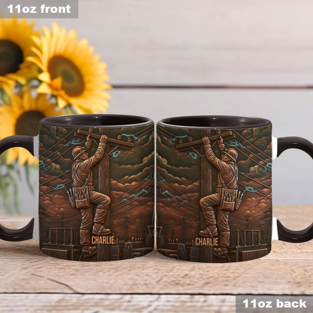 Stärkster Monteur - Personalisierte Tasse mit Monteur-Motiv