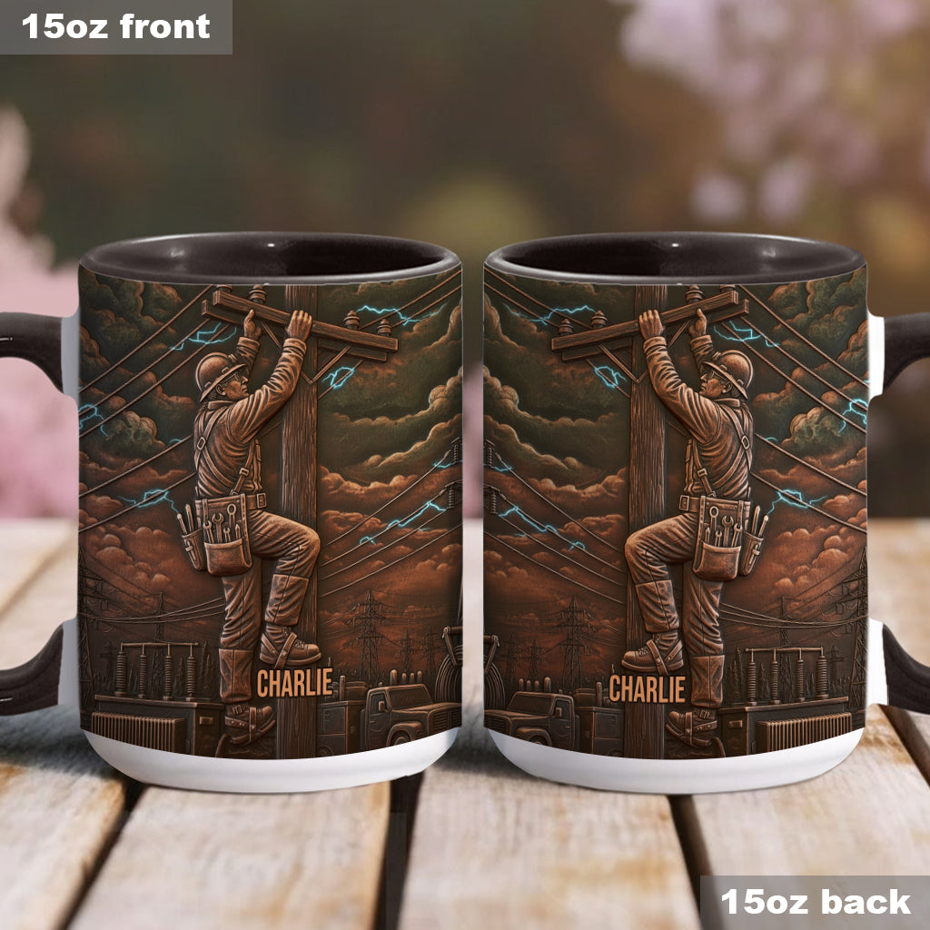 Stärkster Monteur - Personalisierte Tasse mit Monteur-Motiv