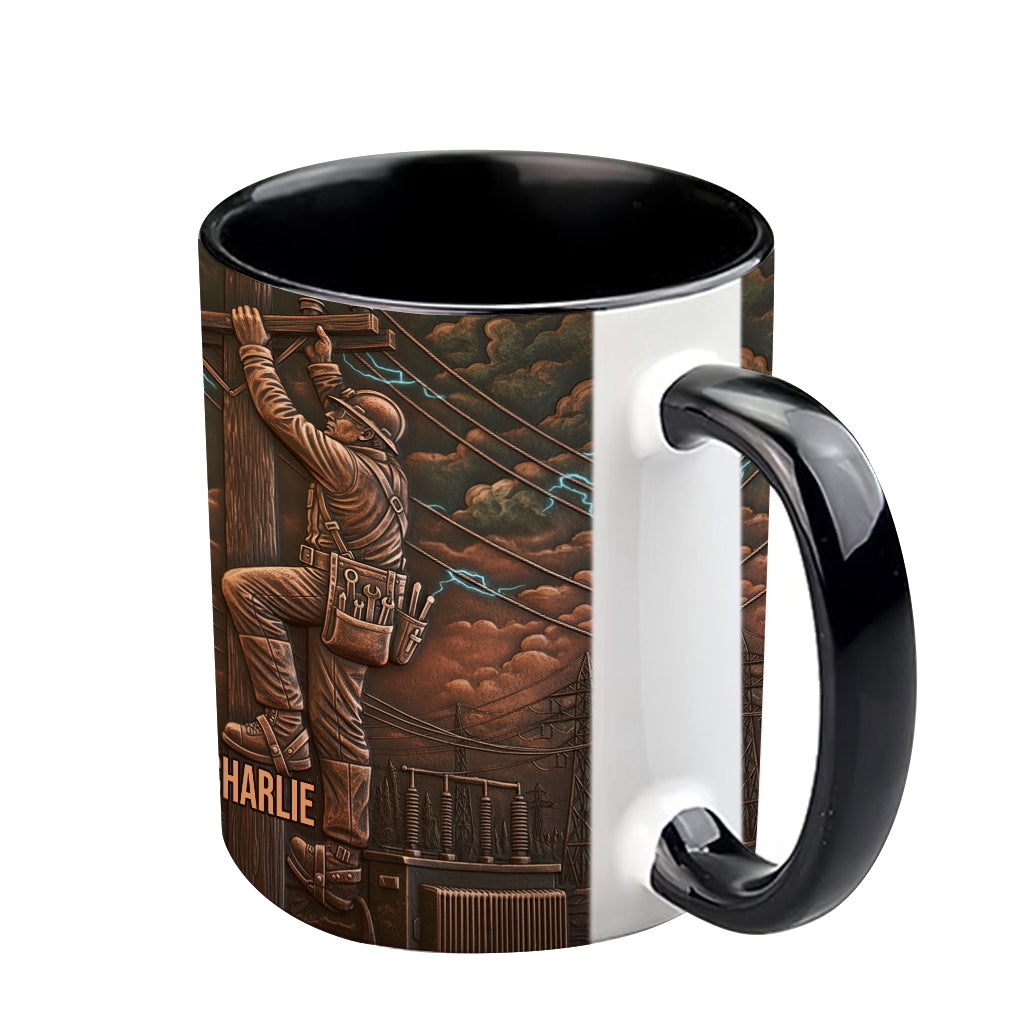 Stärkster Monteur - Personalisierte Tasse mit Monteur-Motiv