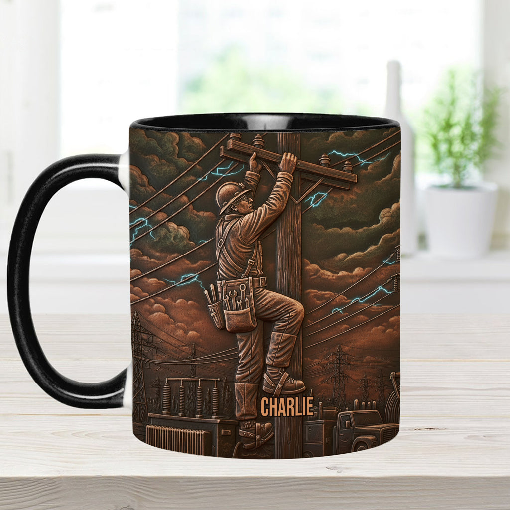 Stärkster Monteur - Personalisierte Tasse mit Monteur-Motiv