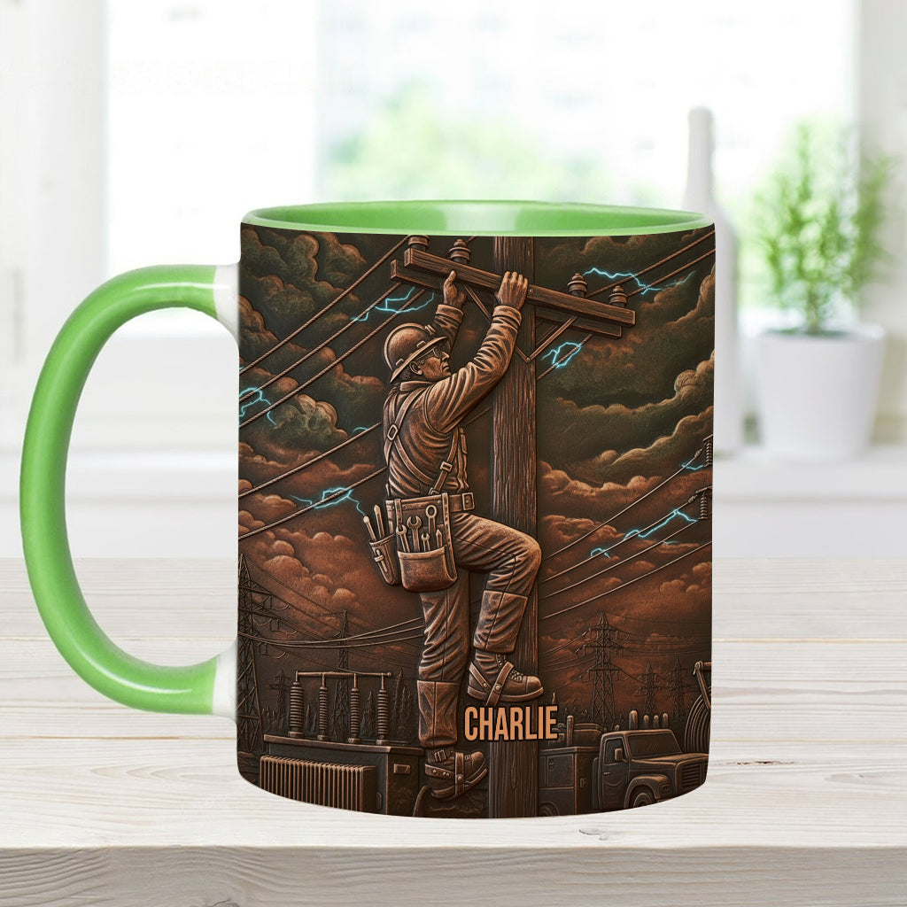 Stärkster Monteur - Personalisierte Tasse mit Monteur-Motiv