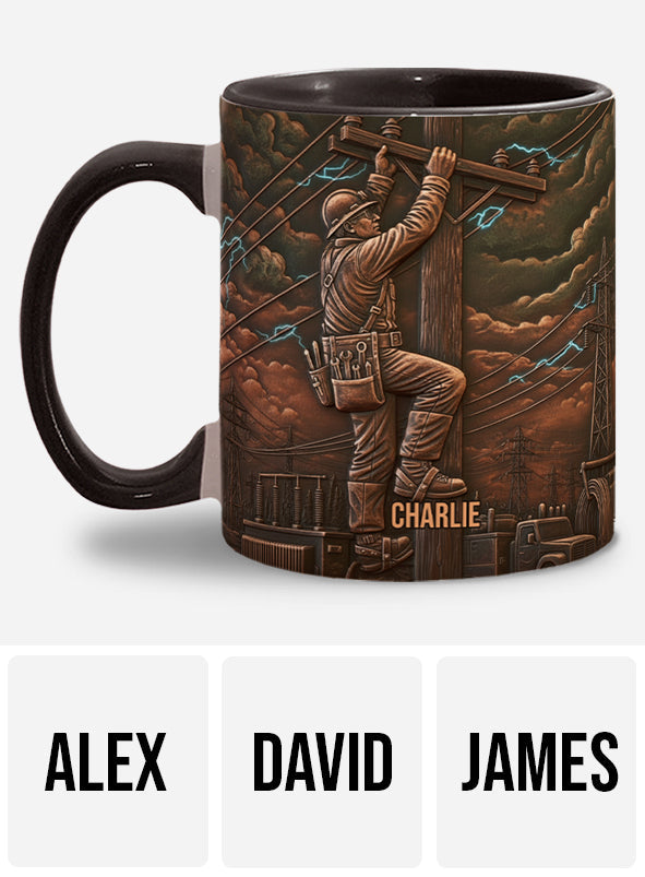 Stärkster Monteur - Personalisierte Tasse mit Monteur-Motiv