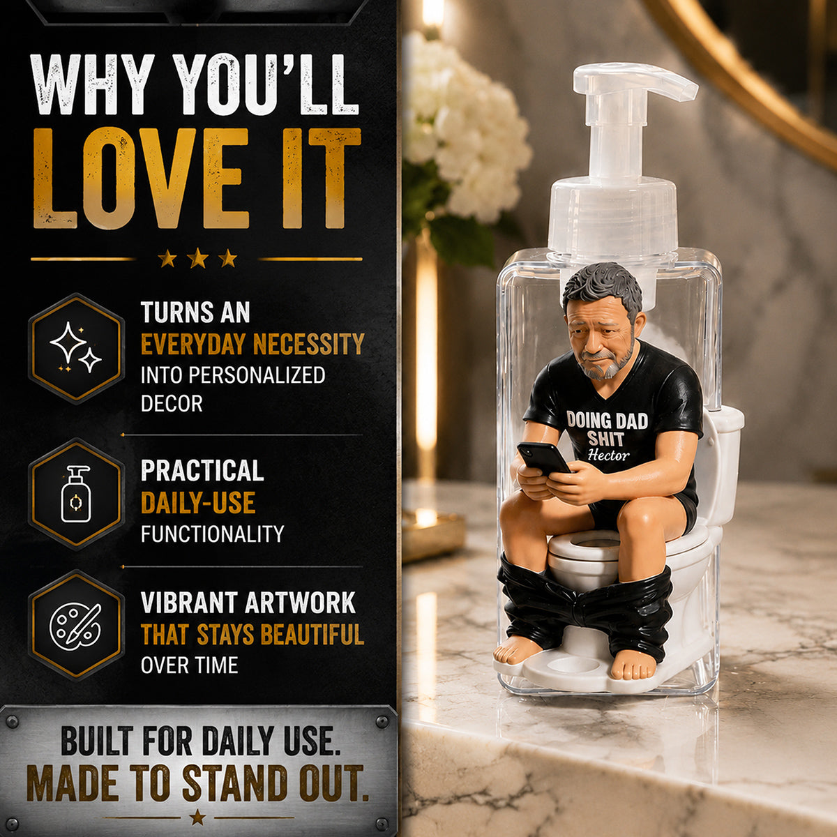 Mach Papa Sh*t - Personalisierter Vater Pumpenspender