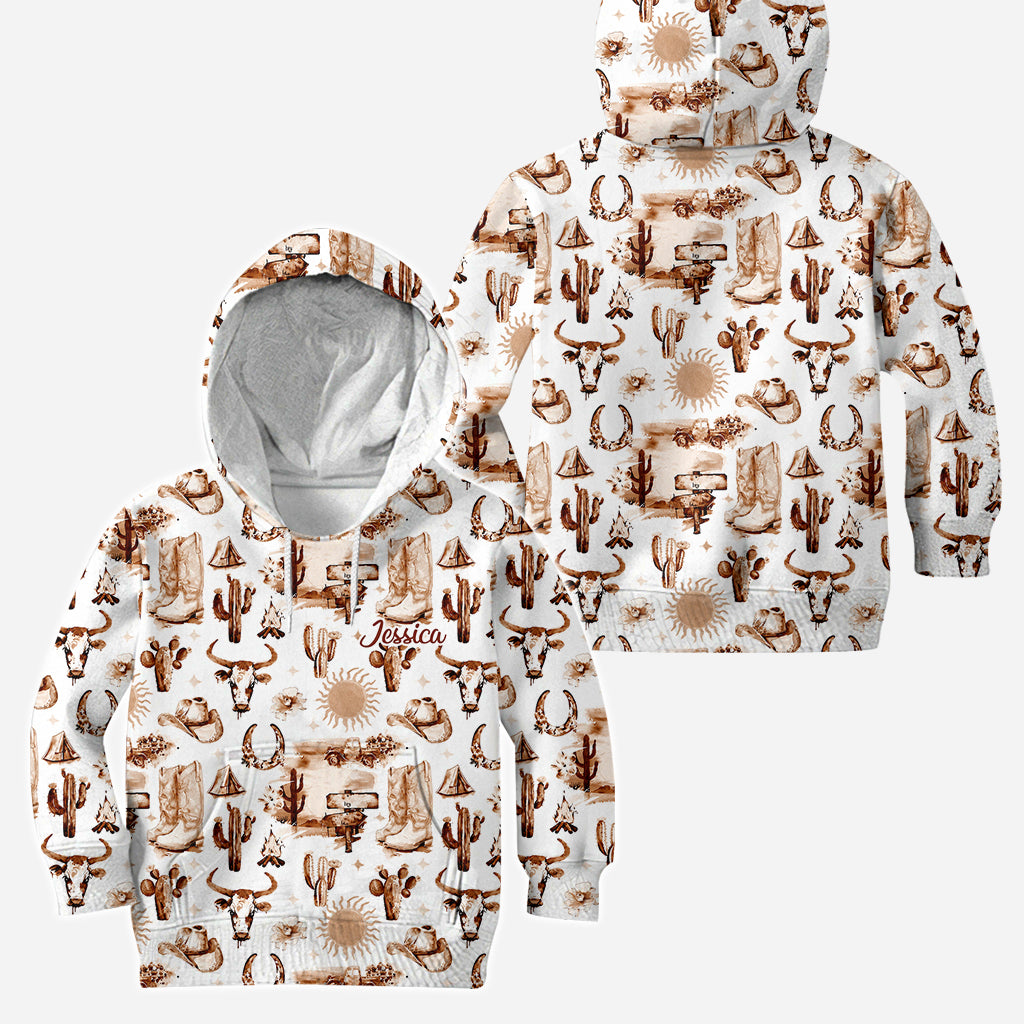Cowgirl Spirit - Personalized Cowgirl Hoodie and Leggings