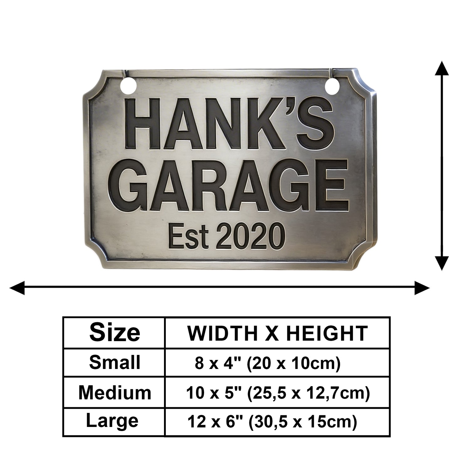 Individuelles Garagenschild - Personalisierte Holz-Wandschilder für Auto-Liebhaber