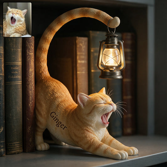 My Little Light - Personalized Cat Bookshelf Lamp
