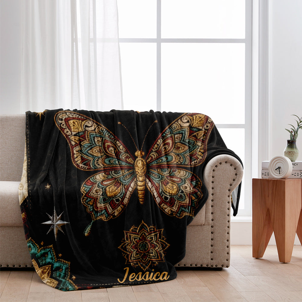 J'adore les papillons - Couverture papillon personnalisée