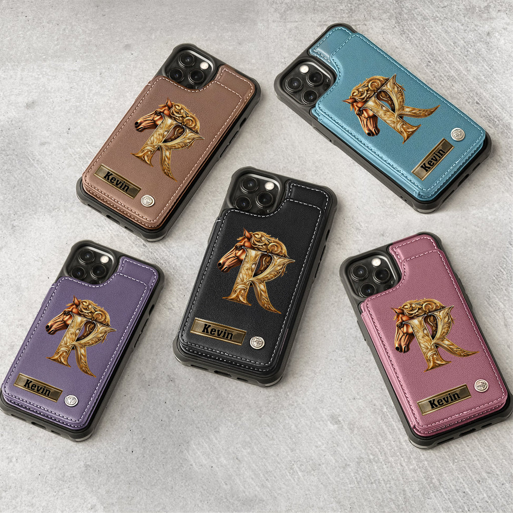 Love Horse - Personalized Horse Wallet Phone Case