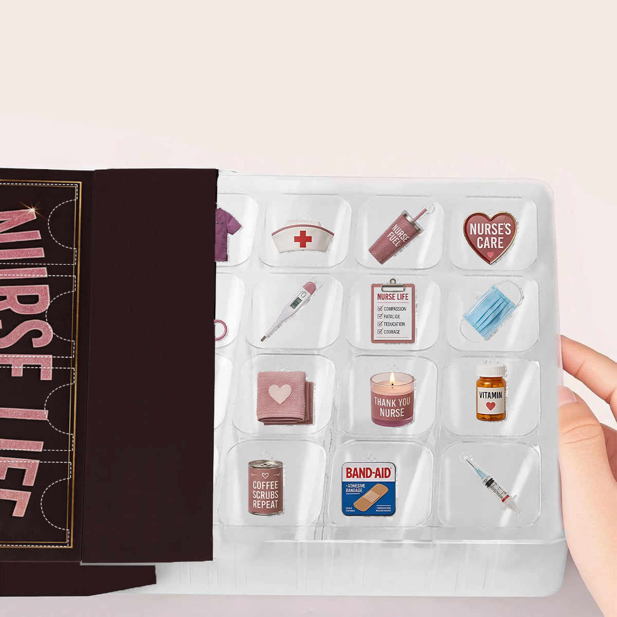 Nurse Life - Personalized Nurse Advent Calendar With Ornaments