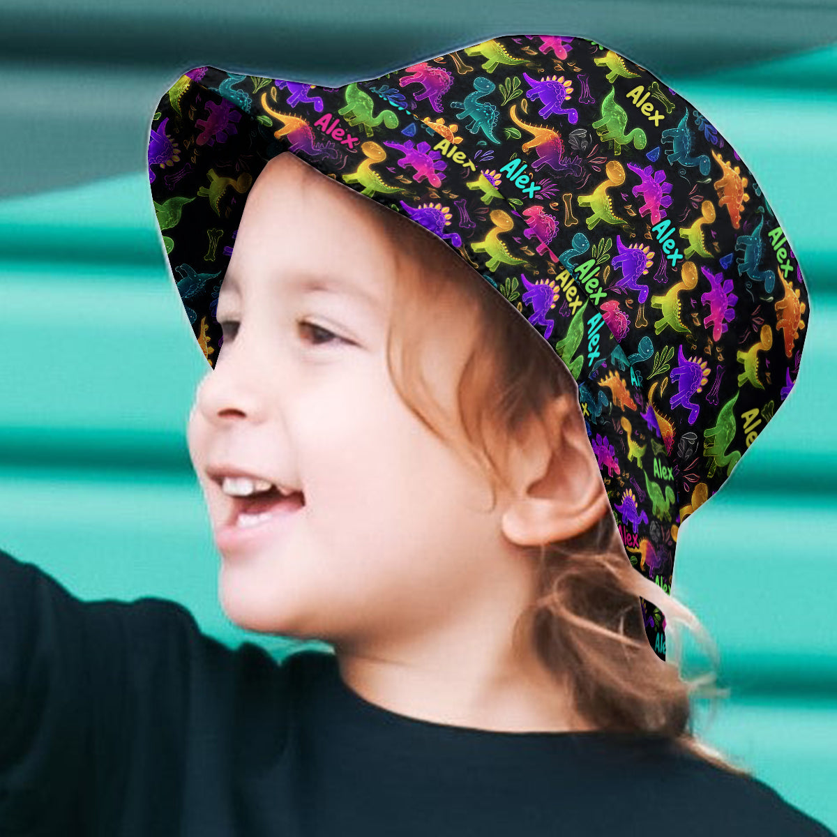 Wunderschönes, leuchtendes Muster – personalisierter Kinder-Sonnenhut