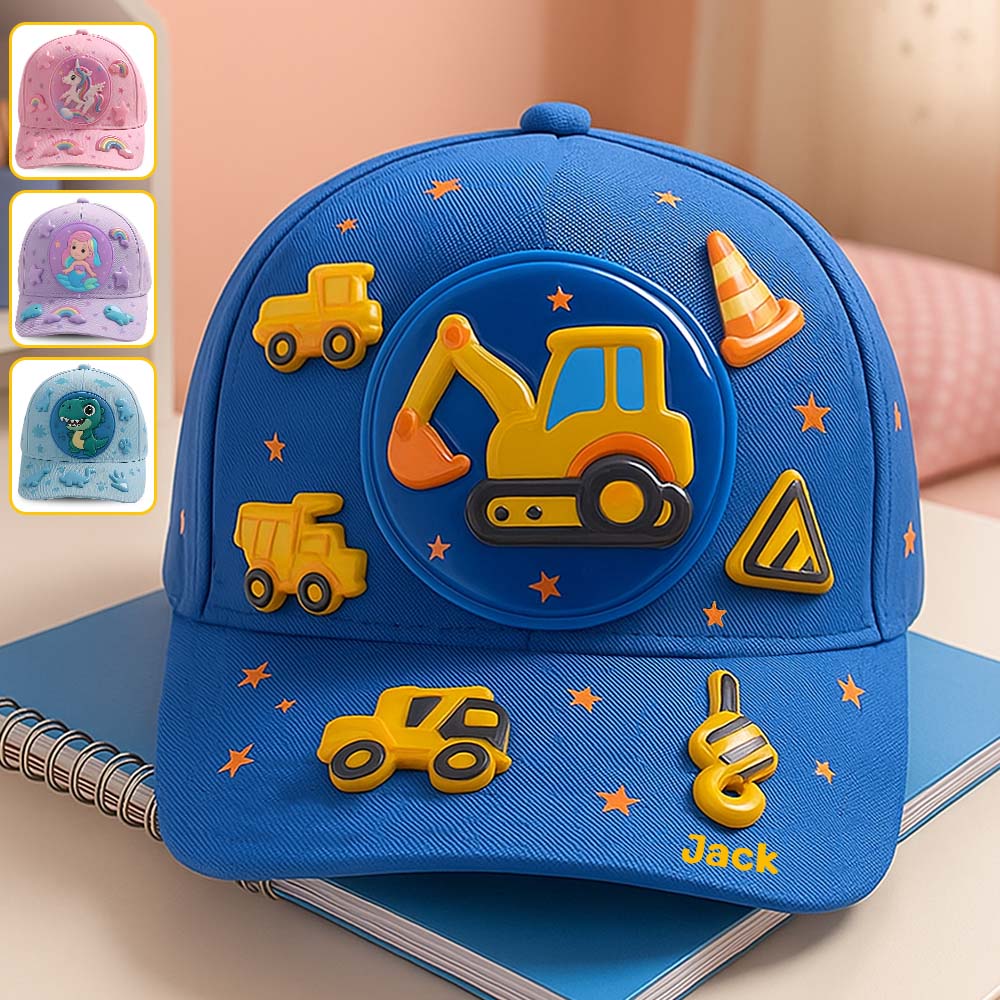 Einhorn, Meerjungfrau, LKW, Dinosaurier – Personalisierte Kinder-Klassiker-Kappe