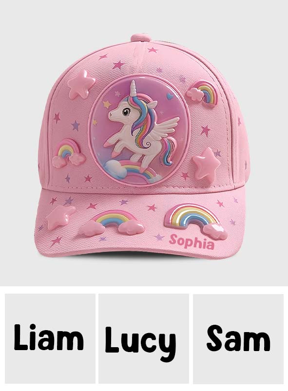 Einhorn, Meerjungfrau, LKW, Dinosaurier – Personalisierte Kinder-Klassiker-Kappe