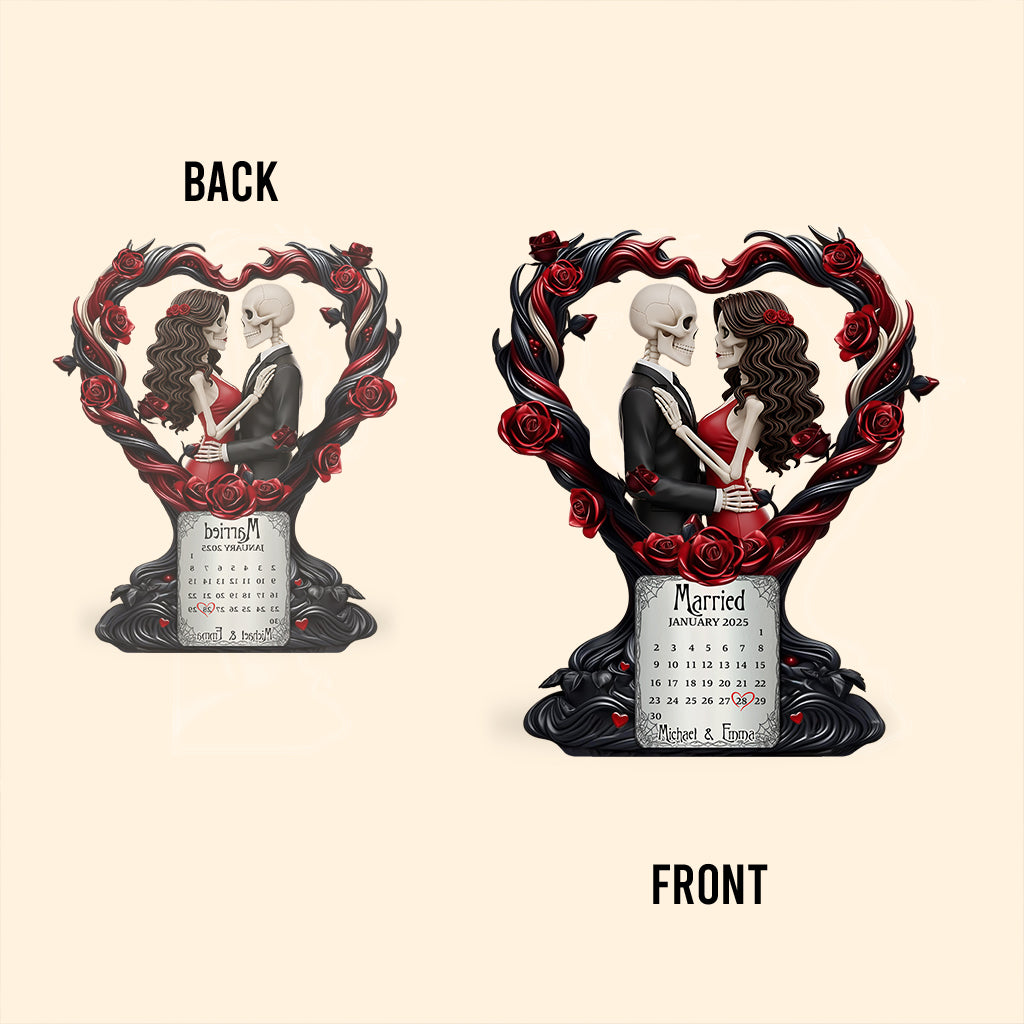 Happy Anniversary My Love - Personalized Couple Custom Shaped Acrylic Plaque