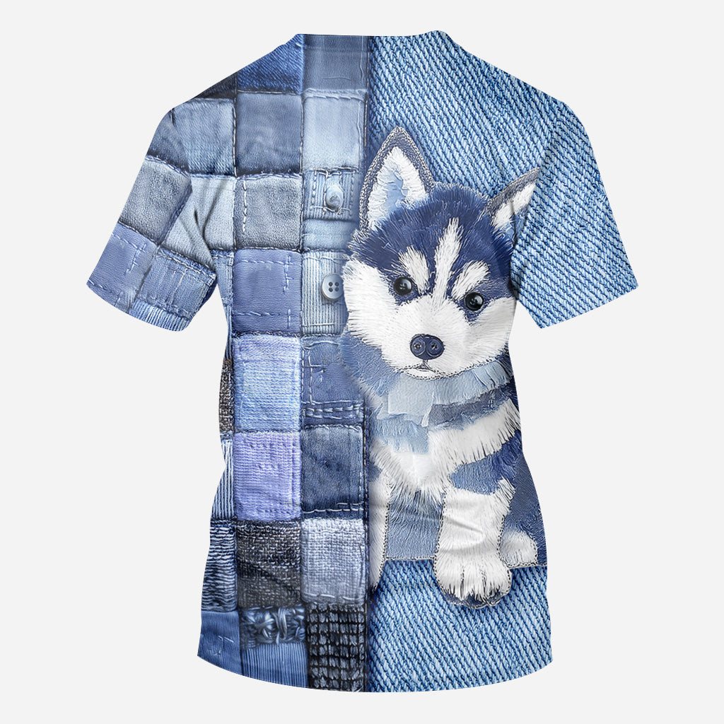 T-shirt personnalisé « J’adore les Huskys de Sibérie »