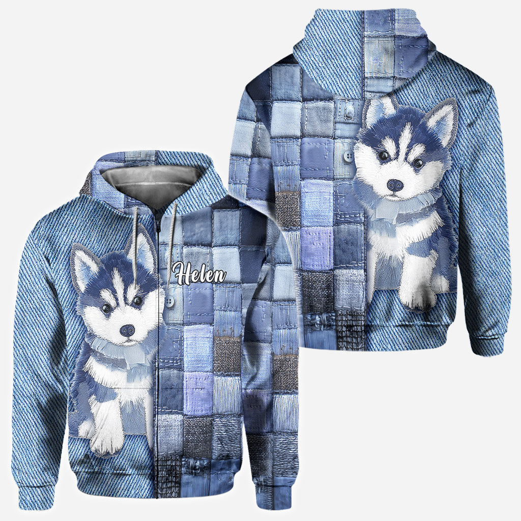 T-shirt personnalisé « J’adore les Huskys de Sibérie »