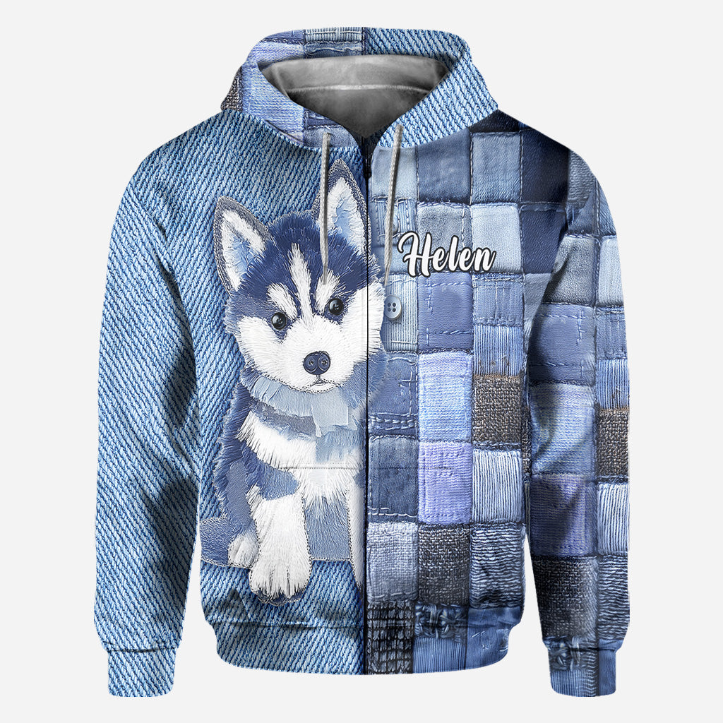 T-shirt personnalisé « J’adore les Huskys de Sibérie »