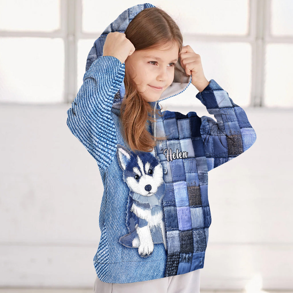 T-shirt personnalisé « J’adore les Huskys de Sibérie »