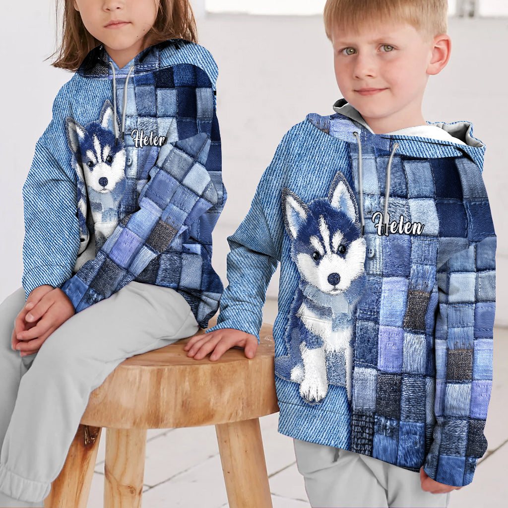 T-shirt personnalisé « J’adore les Huskys de Sibérie »