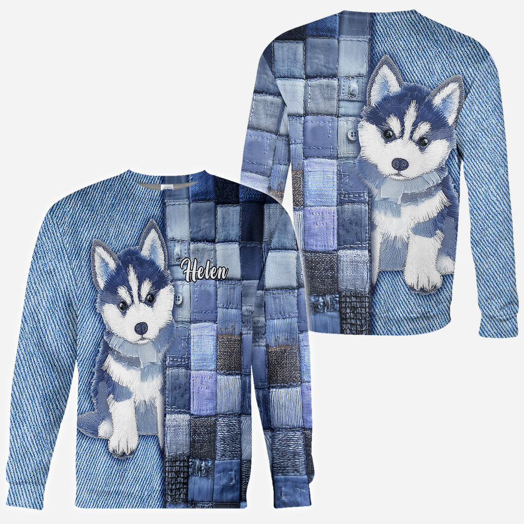 T-shirt personnalisé « J’adore les Huskys de Sibérie »