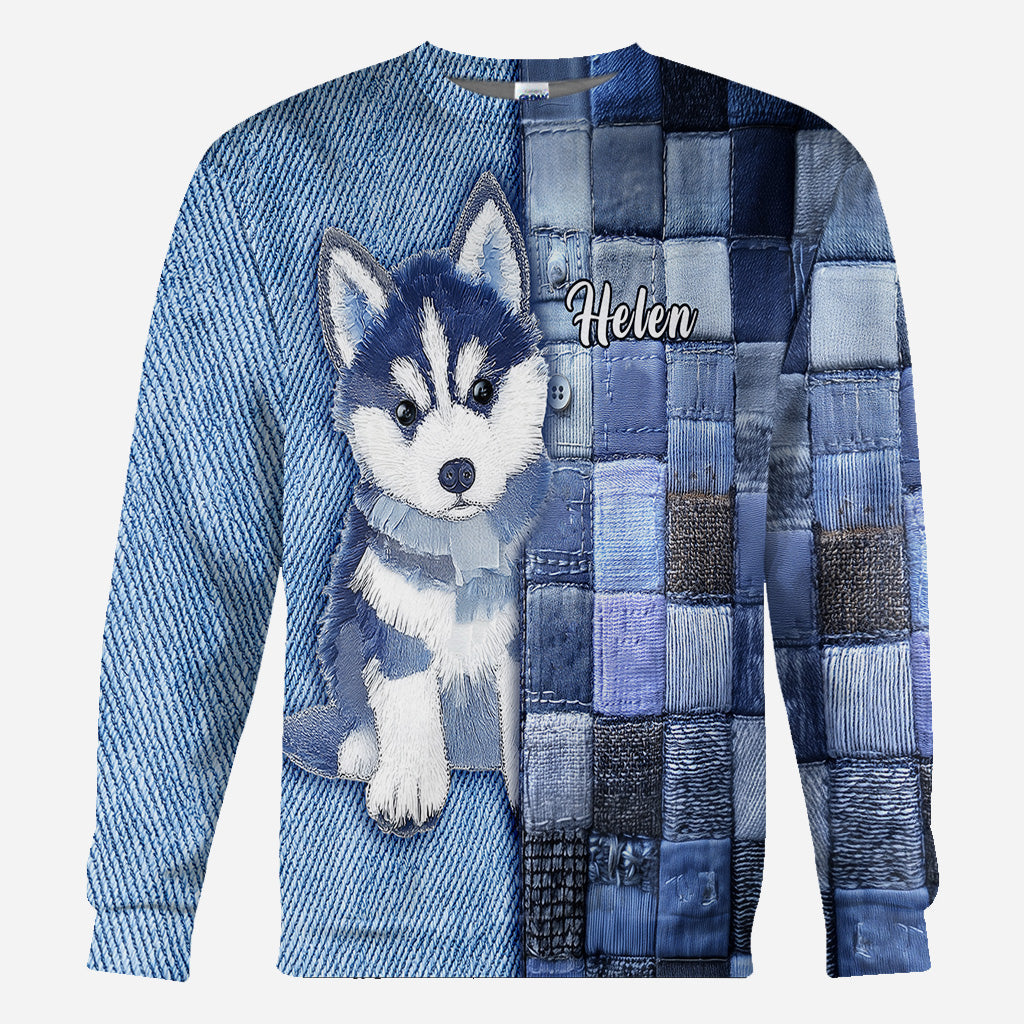 T-shirt personnalisé « J’adore les Huskys de Sibérie »