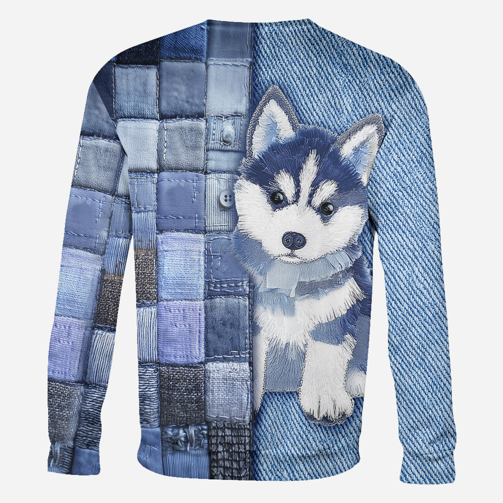 T-shirt personnalisé « J’adore les Huskys de Sibérie »