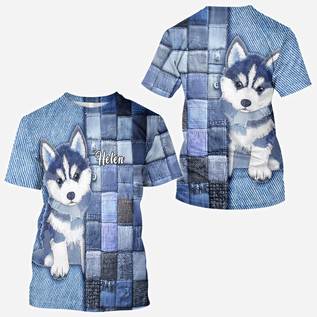 T-shirt personnalisé « J’adore les Huskys de Sibérie »