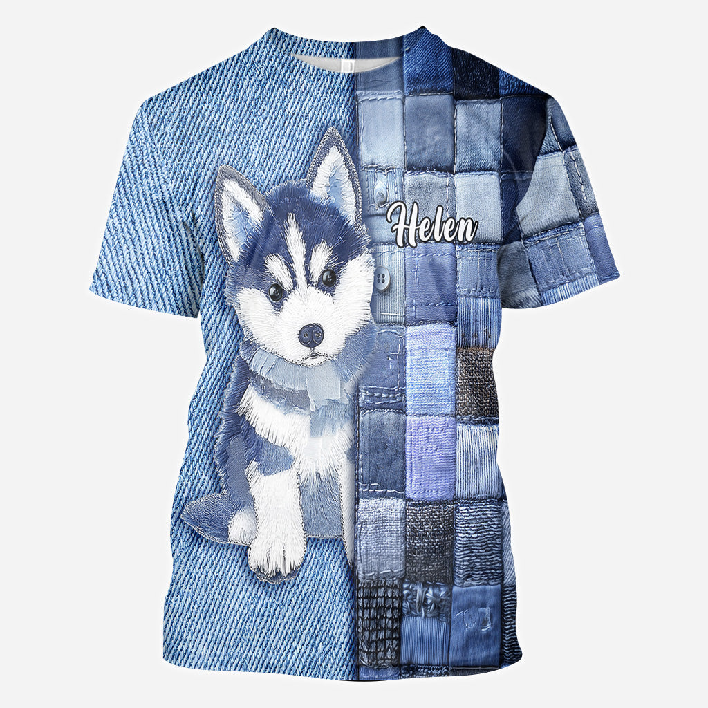 T-shirt personnalisé « J’adore les Huskys de Sibérie »