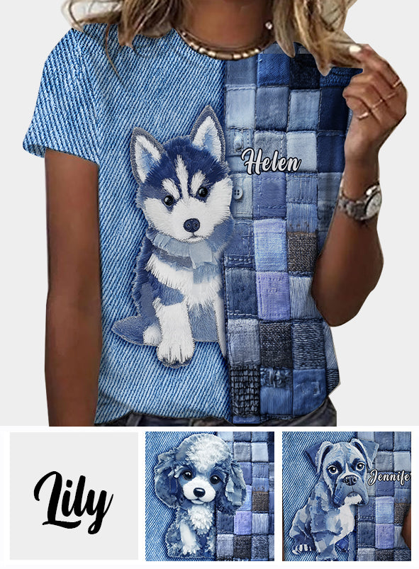 T-shirt personnalisé « J’adore les Huskys de Sibérie »