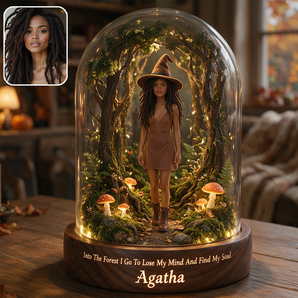 Into The Forest - Personalized Witch Custom Shaped Acrylic Plaque