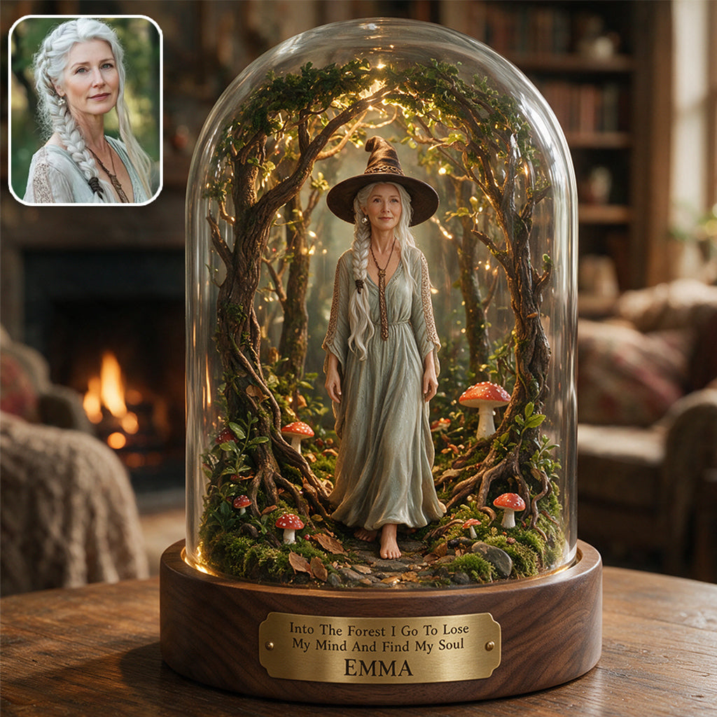 Into The Forest - Personalized Witch Custom Shaped Acrylic Plaque