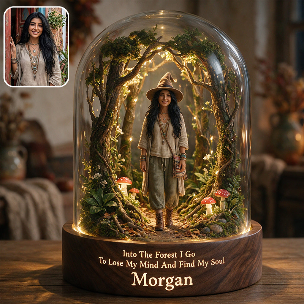 Into The Forest - Personalized Witch Custom Shaped Acrylic Plaque