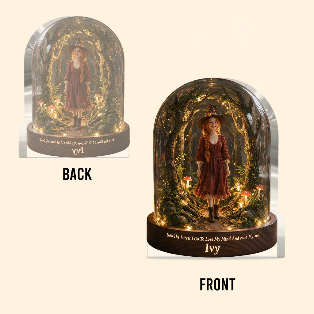 Into The Forest - Personalized Witch Custom Shaped Acrylic Plaque