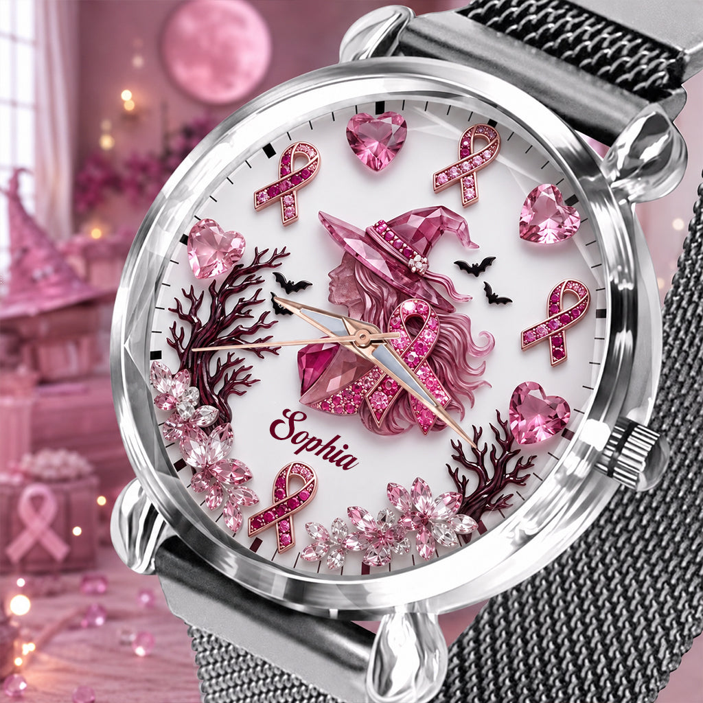 Montre Femme Personnalisée - Sensibilisation au Cancer du Sein