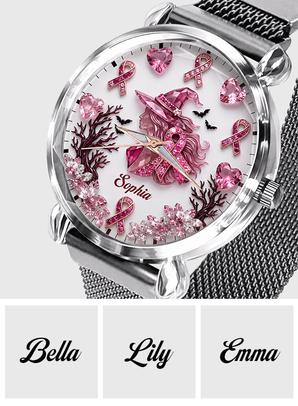 Montre Femme Personnalisée - Sensibilisation au Cancer du Sein