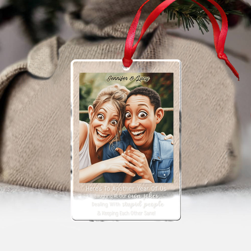 Caricature Style Art - Personalized Couple Ornament