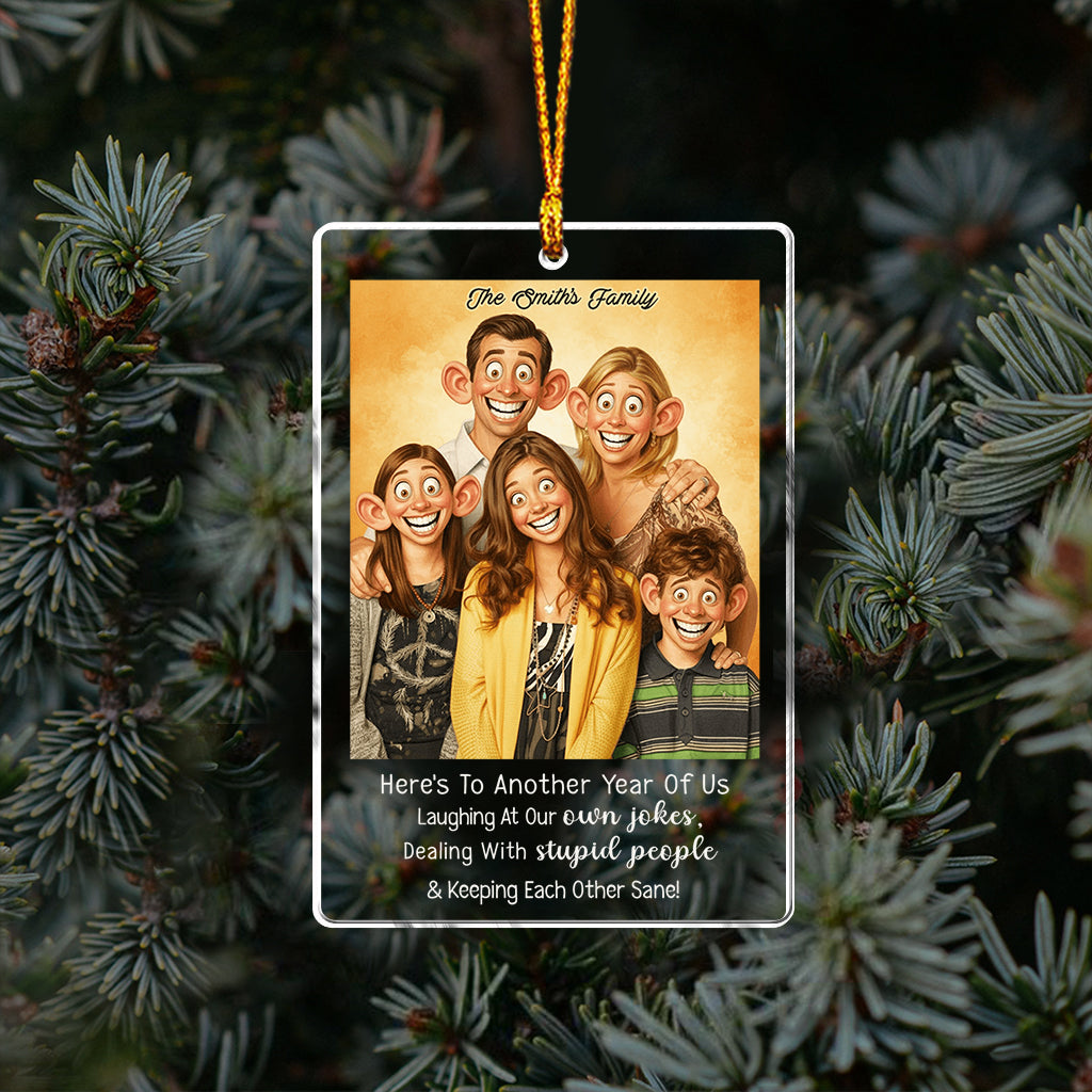 Caricature Style Art - Personalized Couple Ornament