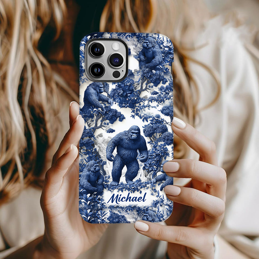 Bigfoot Sommer-Vibes – Personalisierte Handyhülle mit Wandermotiv