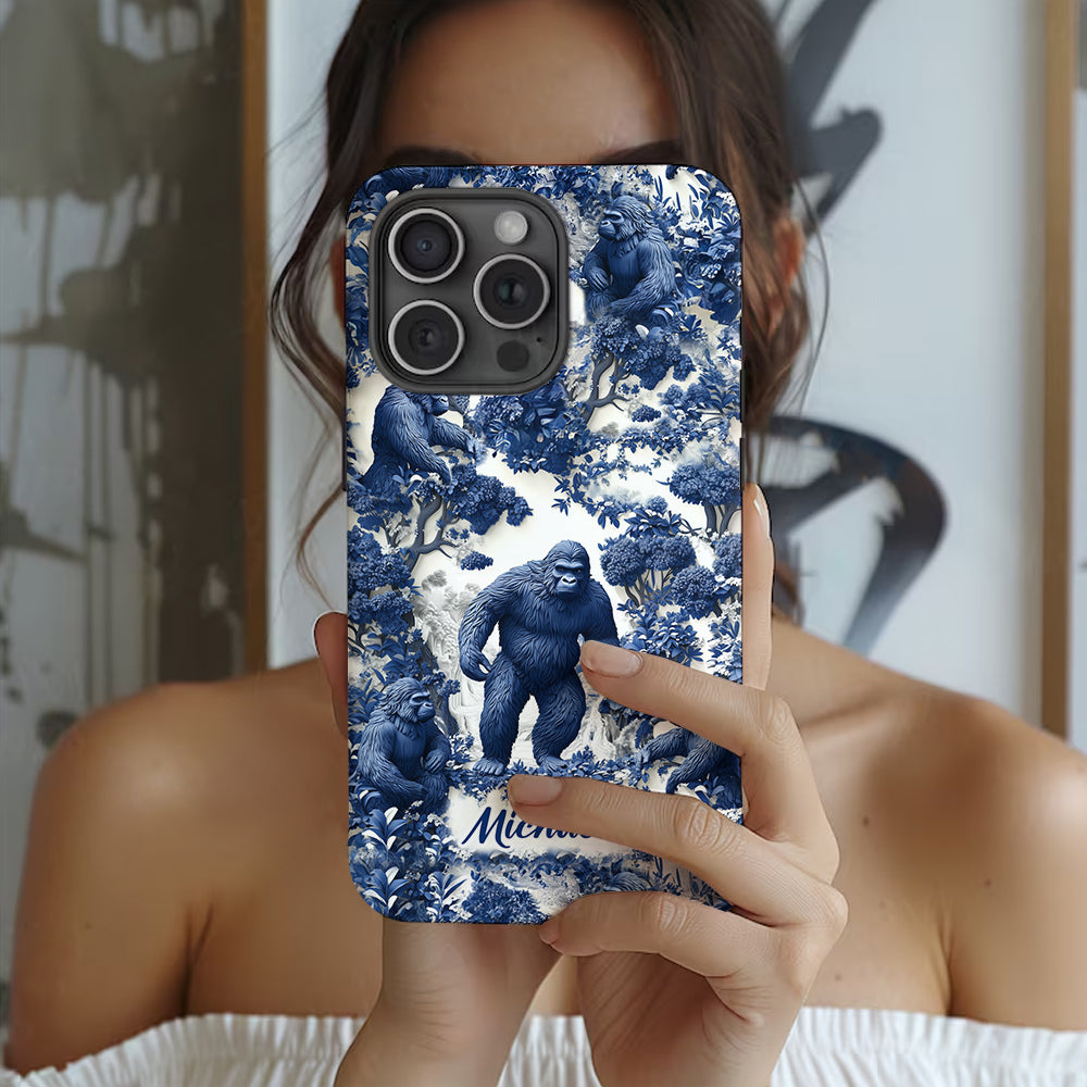 Bigfoot Sommer-Vibes – Personalisierte Handyhülle mit Wandermotiv